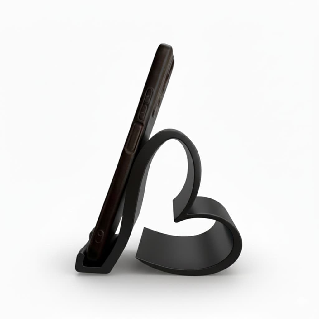 Suporte Celular coração  Prático leve e ergonômico Ajustável Mesa/suporte