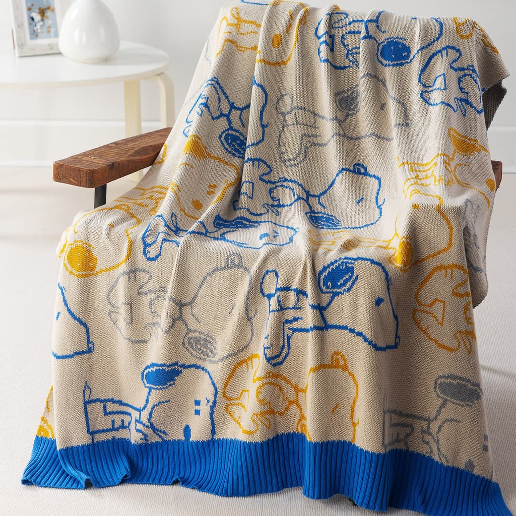 Genuíno Snoopy classe A capa de algodão cobertor de cochilo do jardim de infância cobertor de sofá de escritório present