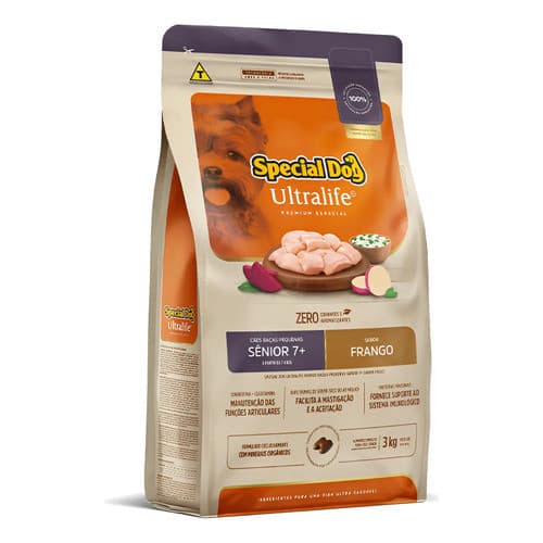 Ração Cães Special Dog Ultralife Senior +7 Raças Pequenas 3kg