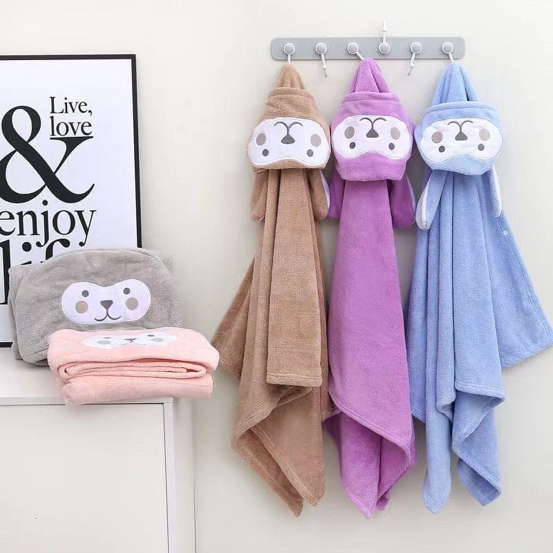 Crianças toalha de banho manto com capuz roupão de banho do bebê meninos meninas outono inverno envoltório absorvente to