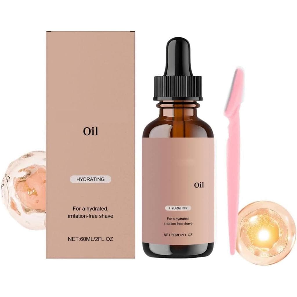 Óleo Hidratante para Dermaplaning, 60 ML, Óleo para Dermaplaning com Vitamina E, Kit de Dermaplaning com Espátula, Óleos