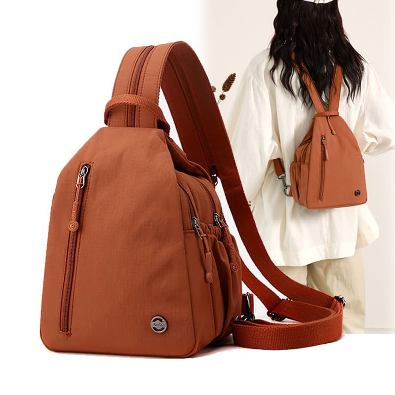 Mochila feminina bolsa de lona multifuncional pequena mochila de viagem simples moda Oxford pano Cross-body Commuter peq