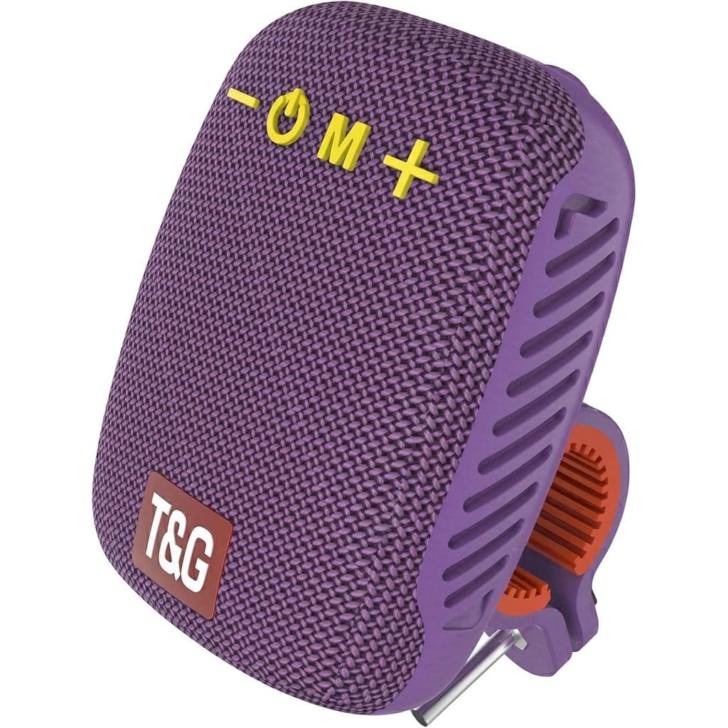 Alto-falante Portátil para Bicicleta T&G, Mini Alto-falante Sem Fio para Bicicleta com Suporte Estável para Guidão, Resi