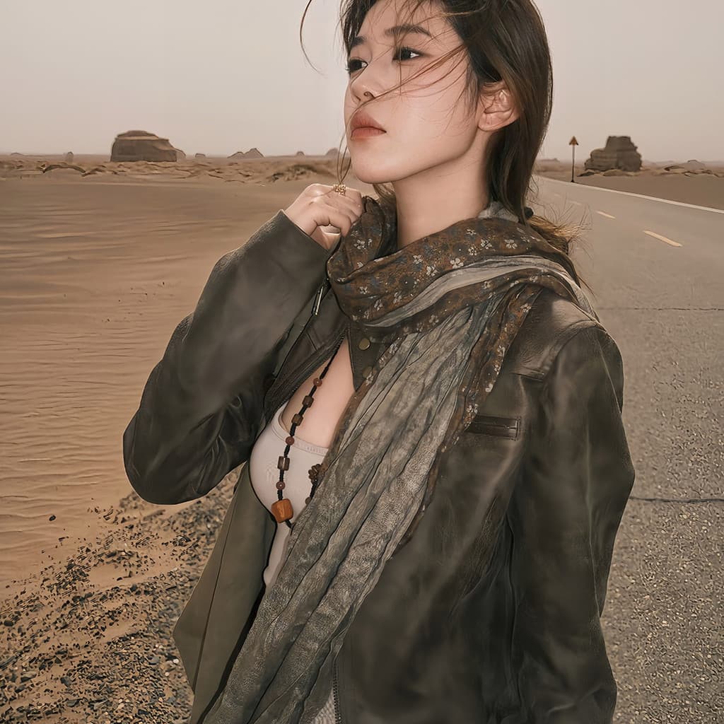 Floral Retro algodão linho cachecol feminino verão fino deserto Wasteland estilo Northwest viagem plissado protetor sola