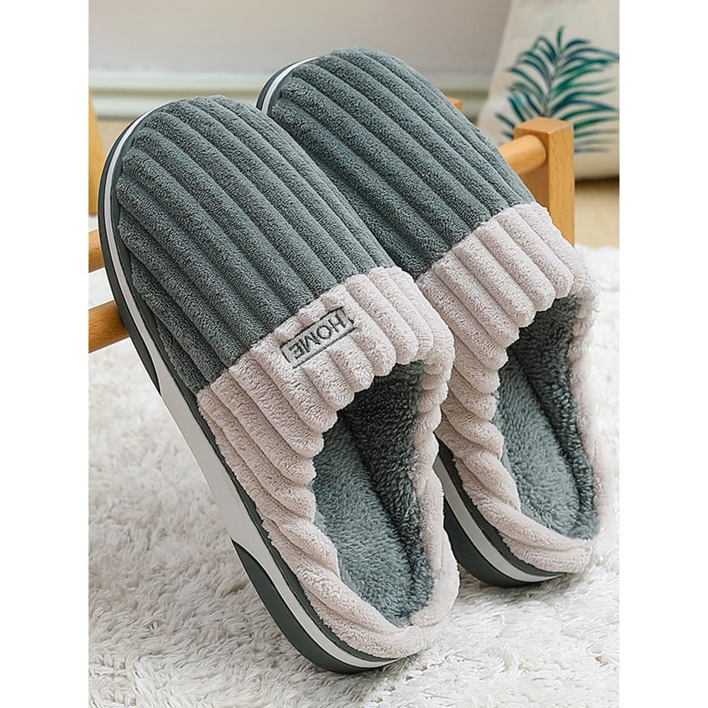 Chinelos de algodão masculinos de tamanho Extra grande mantêm o inverno quente sola grossa 4647 antiderrapante 4849 salt