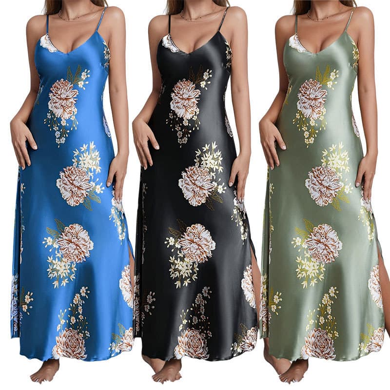 Camisola Feminina Estampada Europeia E Americana Para Casa , Roupa De Dormir