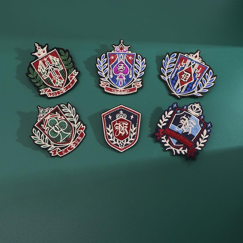 Estilo britânico bordado pano adesivos broche masculino feminino estudantes bidimensional JK emblema roupas acessórios m