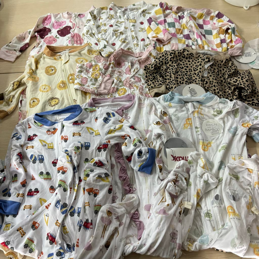 Comércio exterior bebê recém-nascido 3-9m macacão de manga comprida das mulheres dos homens macacão de fibra de bambu Ul