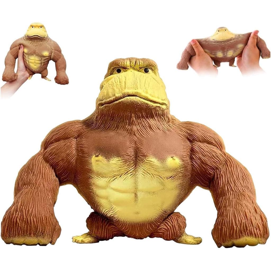 Brinquedo antiestresse flexível em forma de gorila, macaco antiestresse que espirra água, brinquedo macio em forma de ma