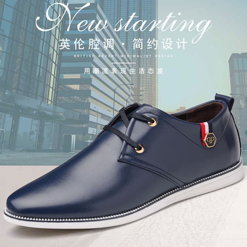 Esportes sapatos casuais masculinos sapatos de couro respirável tendão de carne sola macia sapatos masculinos HO6L