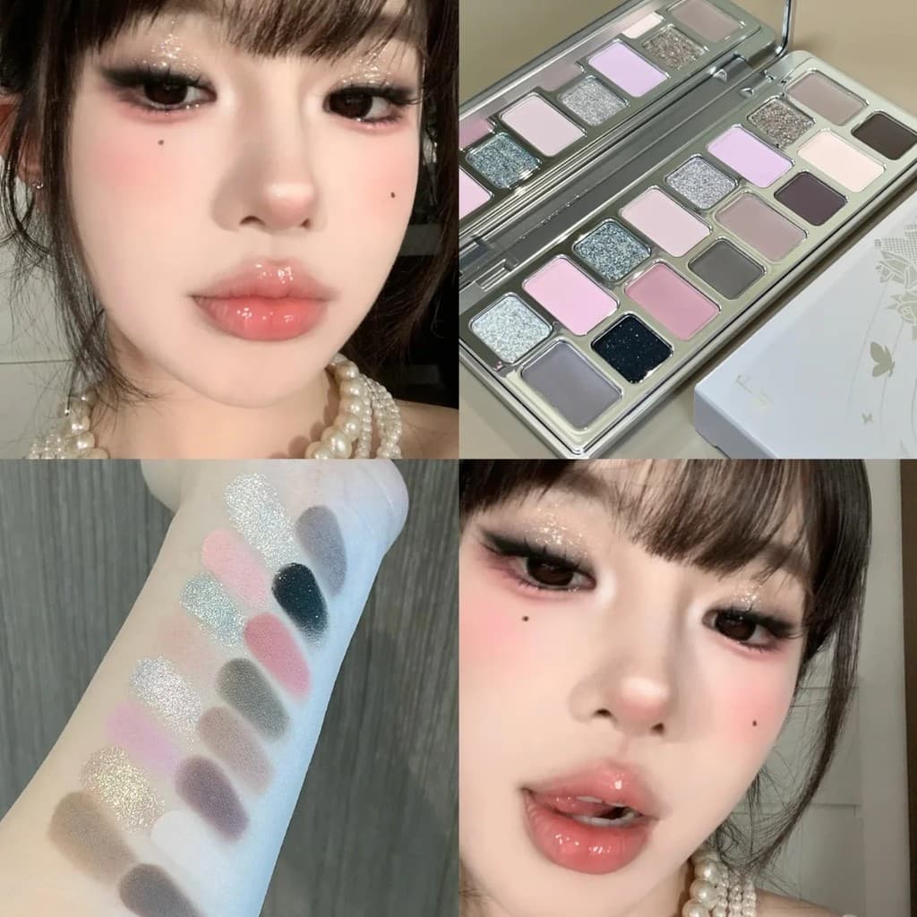 Paleta de sombras de 16 cores com desempenho de cor Natural fosco perolado cos Play maquiagem camaleão palco maquiagem B