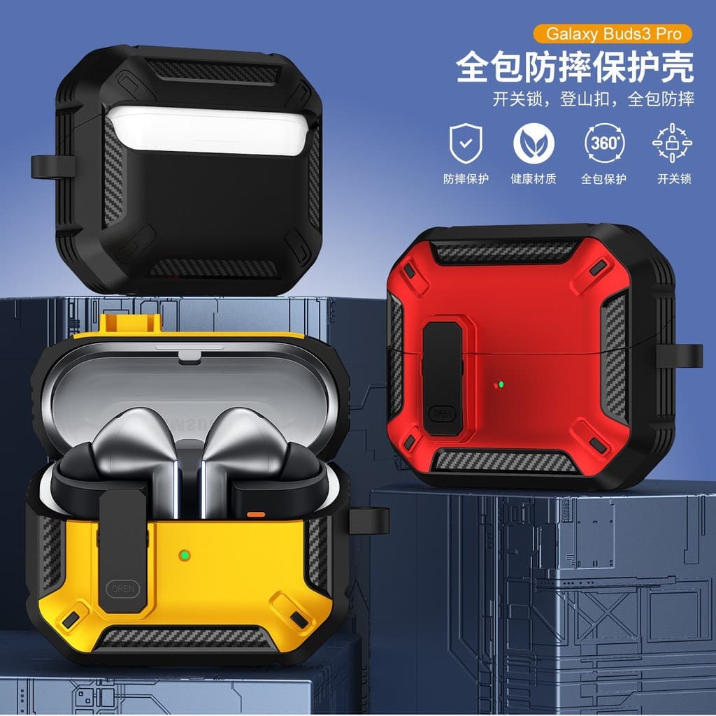 Adequado para Samsung galaxy buds3 capa protetora buds3pro fone de ouvido Bluetooth capa protetora buds 3 caso fone de o