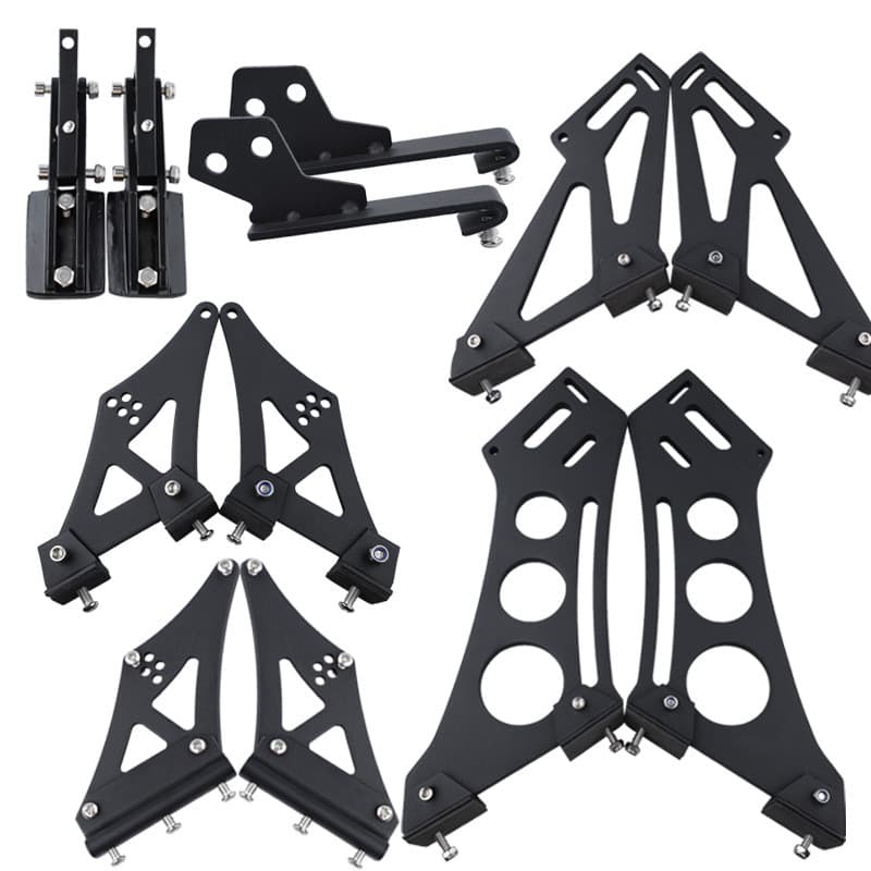 Suporte de spoiler traseiro para carro, suporte de liga de alumínio, suporte universal GT para sedans e hatchbacks, base