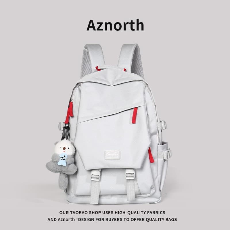AZN novo produto mochila feminina 2026 novo estilo grande capacidade Casual ao ar livre mochila estudante universitário