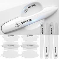 8Pcs/Set Car Logotipo Do Carro Porta Autocolante Transparente Anti-Riscos Decoração De Filme Protetor