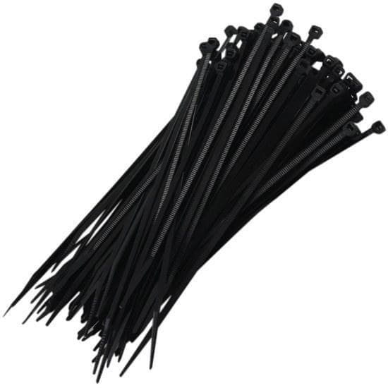 Abraçadeira enforca Gato Nylon Preta 4.8x250mm Multiuso