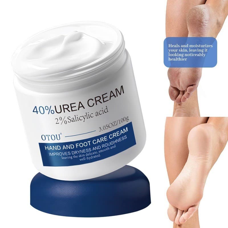Cuidados com os pés das mãos OTOU 40% creme de ureia, creme hidratante hidratante para cuidados com o corpo da pele