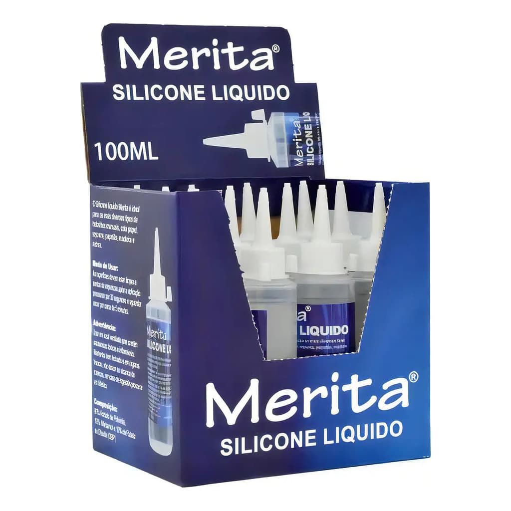 Cola Silicone Liquido 30ml, 60ml ou 100ml Multiuso - Cola para Artesanato Premium Silicone