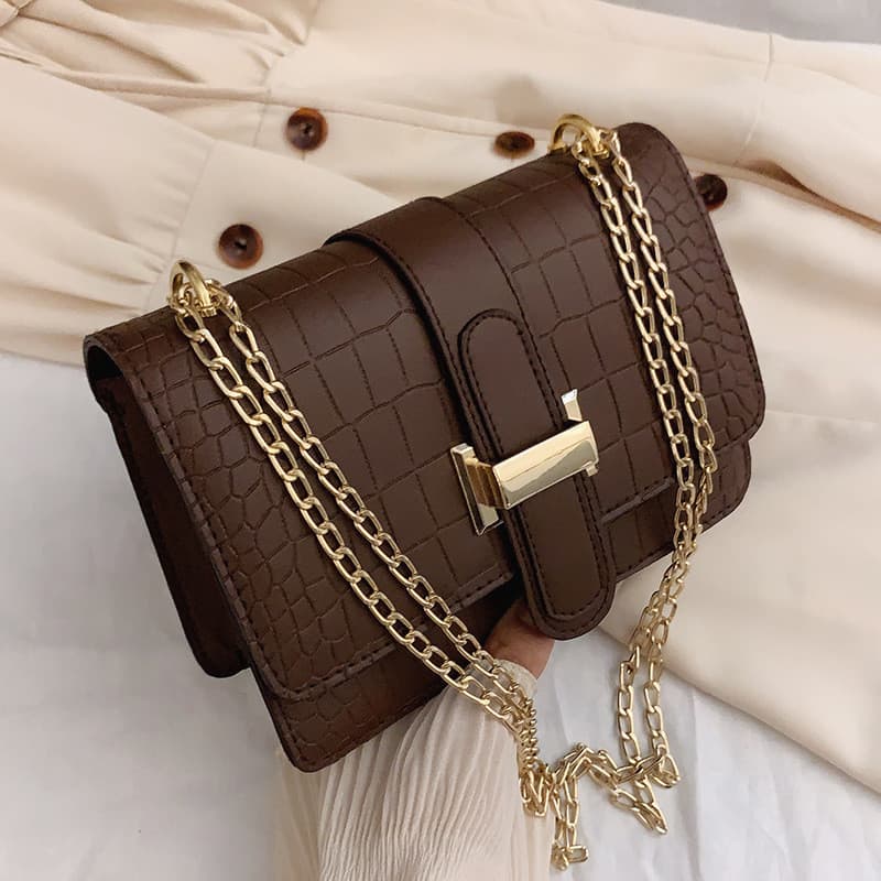 Bolsa de ombro feminina pedra padrão Crossbody bolsa feminina 2026 primavera novo estilo bolsa