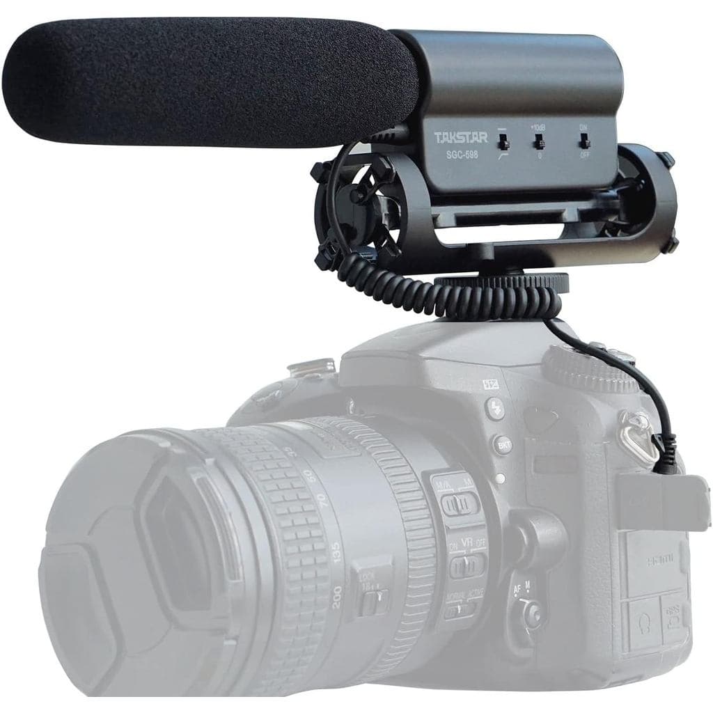 Microfone Takstar SGC-598 para Câmera DSLR Canon Nikon + Garantia