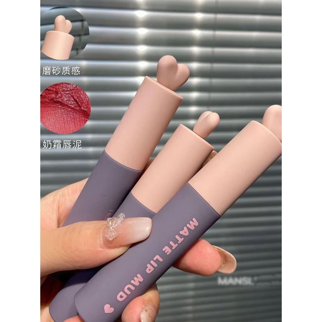 Batom de ar veludo fosco creme batom rosto liso estudante festa lábio esmalte batom amor esmalte fosco fosco