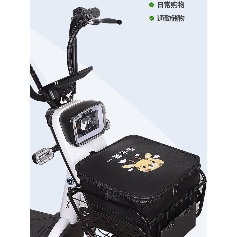 Forro de veículo elétrico saco cesta de bicicleta cesta à prova dwaterproof água bateria forro do carro cesta de armazen