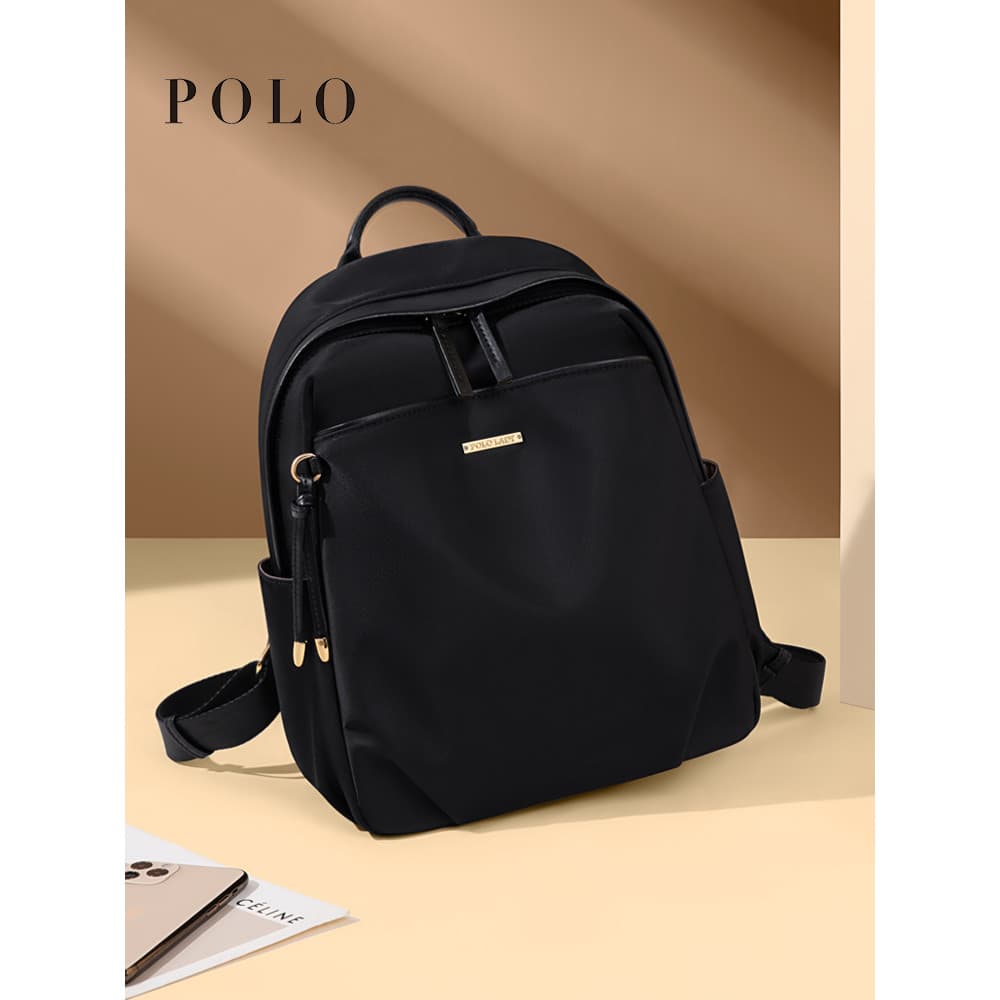 Polo novo estilo Mini saco leve Casual estudante saco de escola feminino trabalho grande capacidade mochila Commuter sac