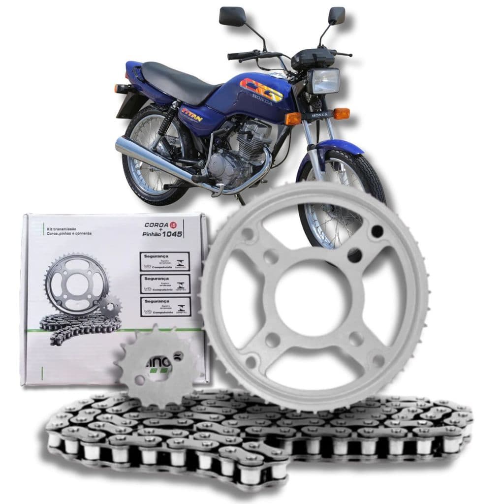 Kit Relação Reforçada Transmissão Honda Cg 125 1989 1990 95 1996 A 1999