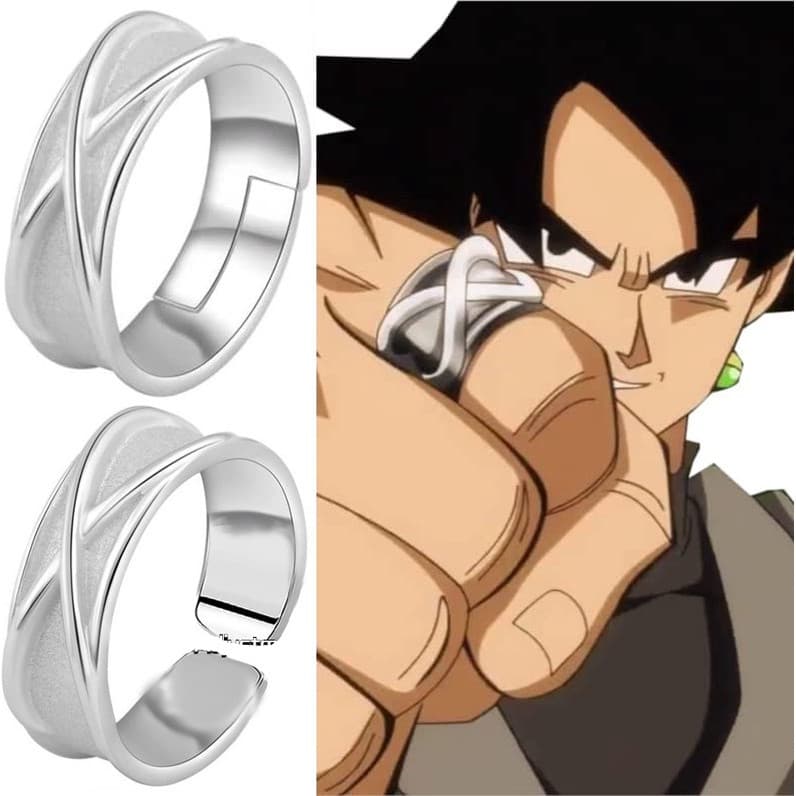Anel do Tempo Ajustável do Goku Preto para Cosplay
