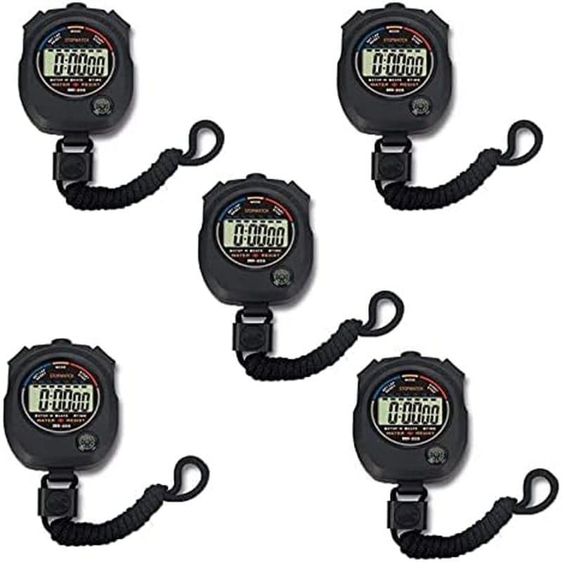 Pgzsy 2 Pack Temporizador De Cronômetro Esportivo Digital Eletrônico Multifuncional , Display Grande Com Função De Data