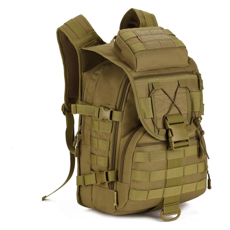 Mochila tática ao ar livre ventilador militar acampamento caminhadas escalada viagem grande capacidade impermeável resis