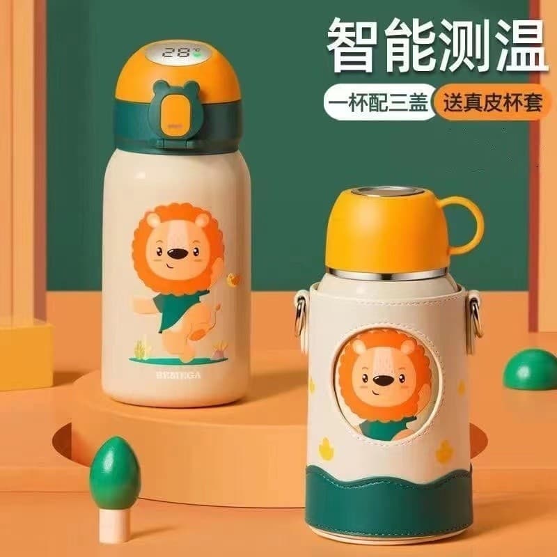 Copo térmico britânico Bemega Smart para crianças, meninos e meninas com canudos, copo de água de qualidade alimentar 31