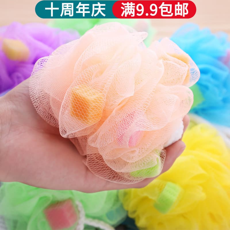 Bola de banho bola de banho bola de banho macio flor de banho versão coreana bonito esfoliante adulto toalha de banho su