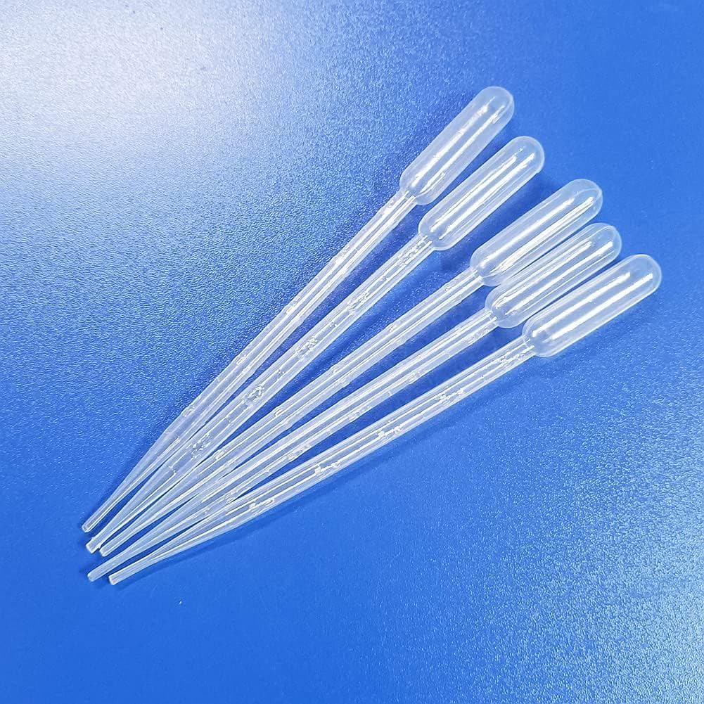 Pacote com 5 Pipetas de Teste para Aquário 5ml (Comprimento 8,4'') Alimentador de Corais Mini Aquário Pipetas para Trans