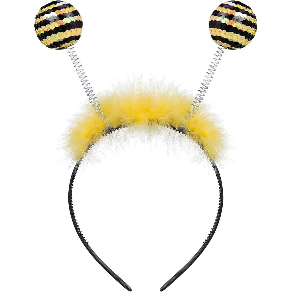 Elásticos de Cabelo, Tiaras de Abelha para Halloween, Faixas de Cabelo de Abelha, Tiaras com Antenas, Faixas de Cabelo c