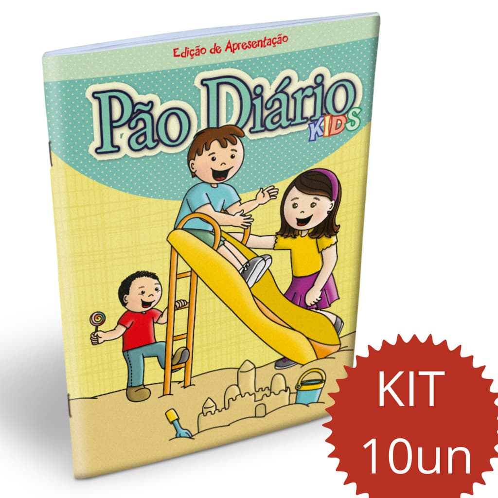 KIT 10UN | Pão Diário Kids - Edição com 30 meditações | Livro infantil cristão
