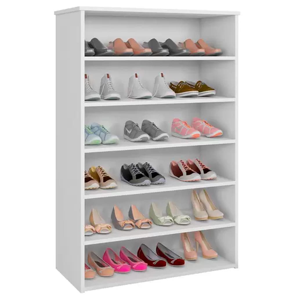 Sapateira com 5 Prateleiras Sem Porta para Closet Quarto e Hall de Entrada Porta Sapatos Multiuso