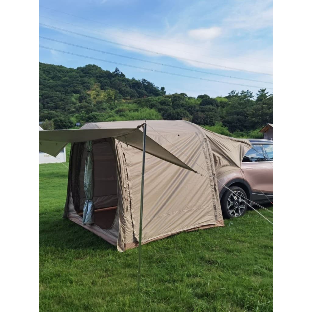 Auto-condução Tour acampamento ao ar livre nova energia tenda traseira inflável extensão integrada dossel lateral do car