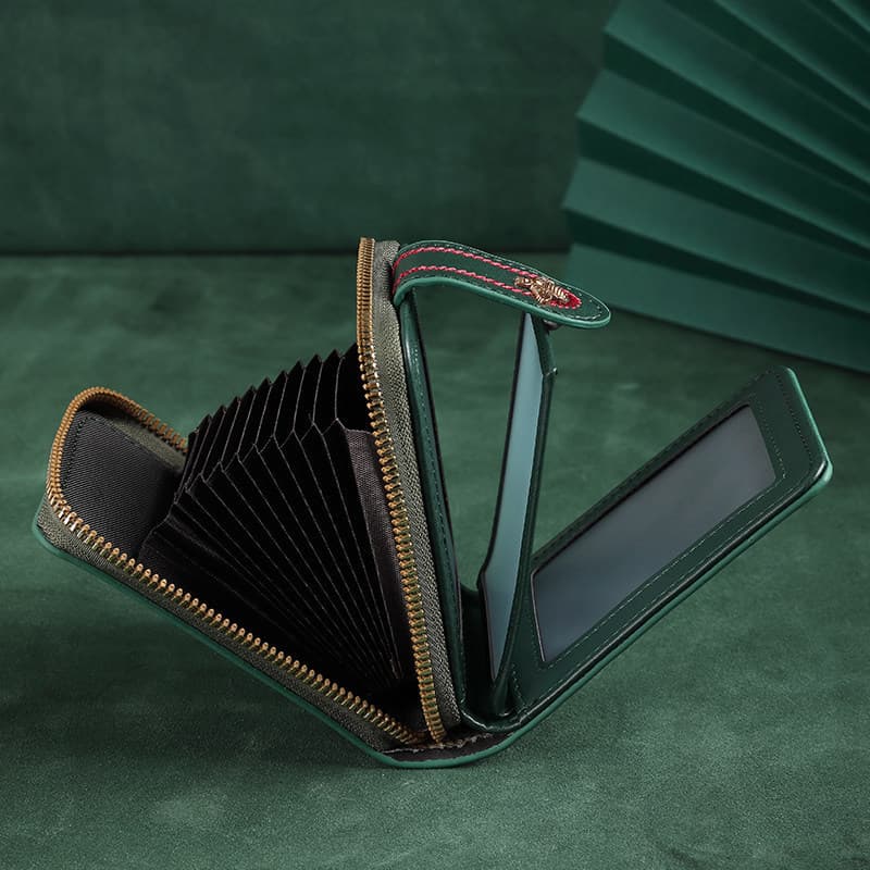 carteira masculina com ziper carteira masculina Senhoras requintado High-End carteira de motorista caso de couro pequeno
