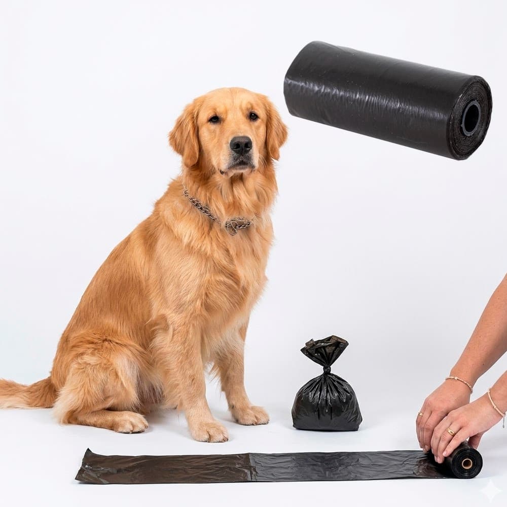 Kit 3 Refil Cata Caca Pratzo Pet 40 Saquinhos cada Higiênicos para Fezes de Cães Passeio Coleta Pet