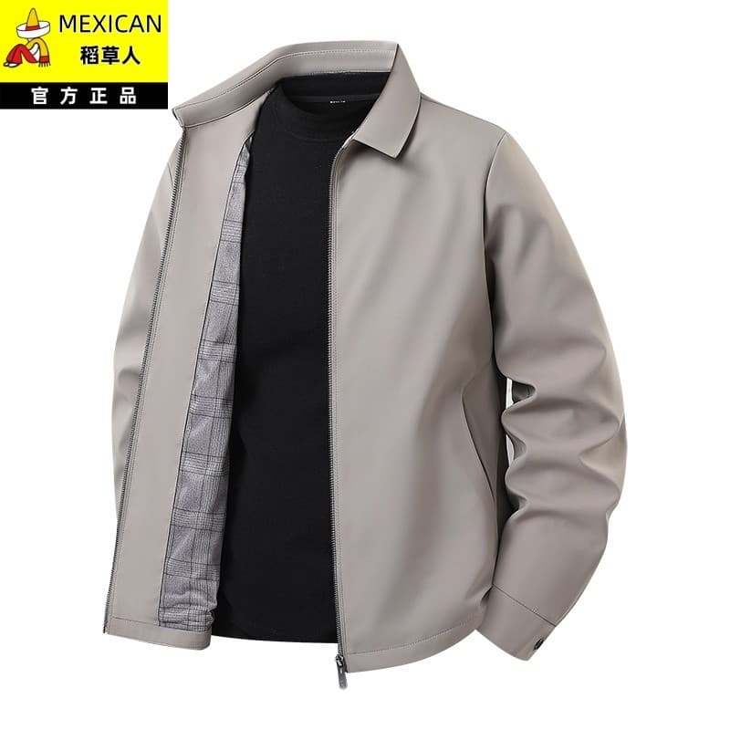 Espantalho 2026 novo estilo primavera outono lapela jaqueta masculina negócios Casual à prova de vento jaqueta estilo Co