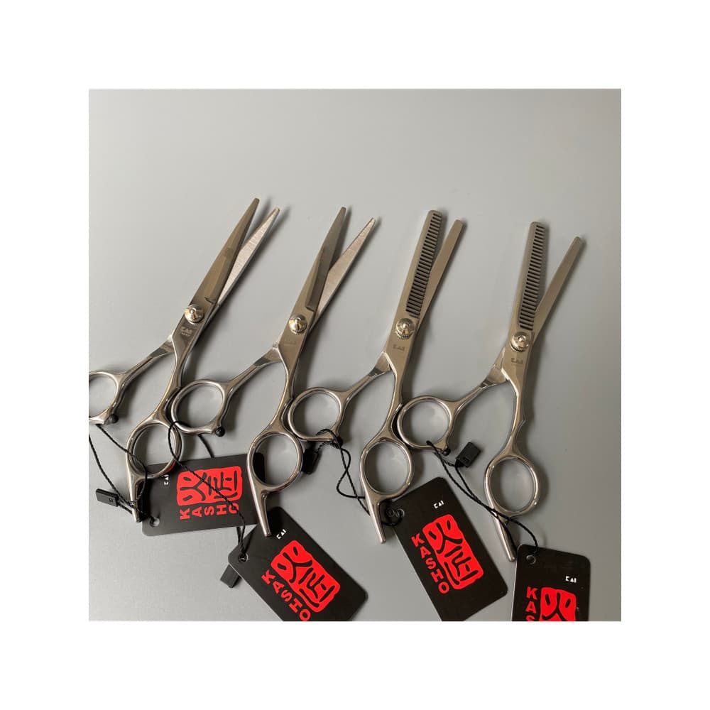 20/22cm Firesmith tesoura de cabeleireiro corte plano franja corte dente desbaste corte corte corte preto tesoura conjun