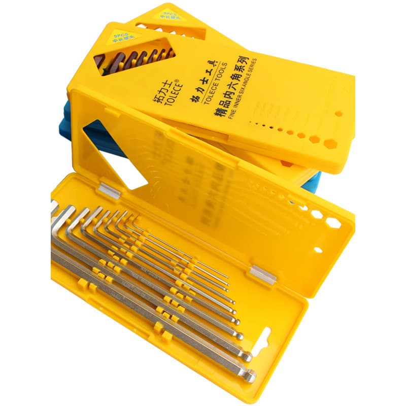 Conjunto de chave Allen Universal, chave de fenda hexagonal estendida, colher Torx hexagonal em forma de L, ferramenta a