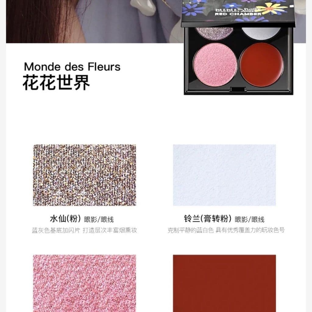 Paleta de quatro cores Rc rc Raven Flower Matte Student Perolado