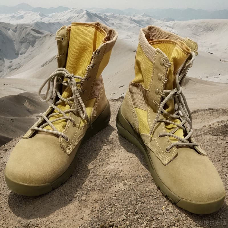 Ao ar livre respirável à prova de areia leve botas táticas de alta qualidade botas de deserto de couro genuíno fora de e