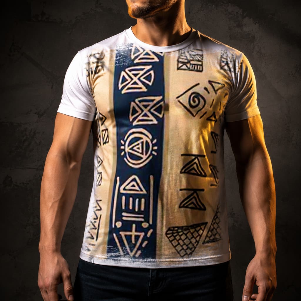 Camisa Camiseta Masculina Africana 86