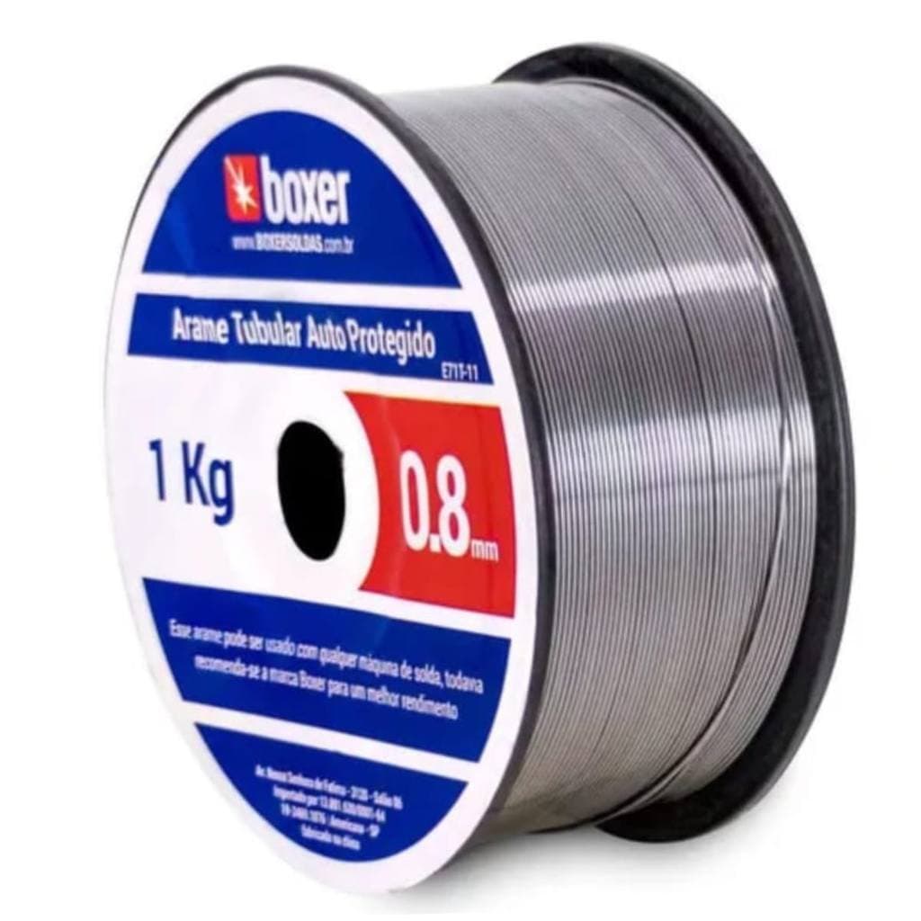 Arame Mig Sem Gás 0.8mm Boxer Rolo 1kg