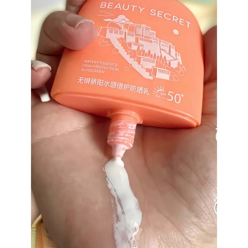 Segredos de beleza com sensação de água, creme protetor solar de 50 vezes, hidratante de corpo inteiro, isolamento Anti-
