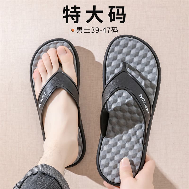 Chinelos Extra grandes masculinos verão 4849 uso externo antiderrapante praia chinelos sandálias sola macia chinelos mas