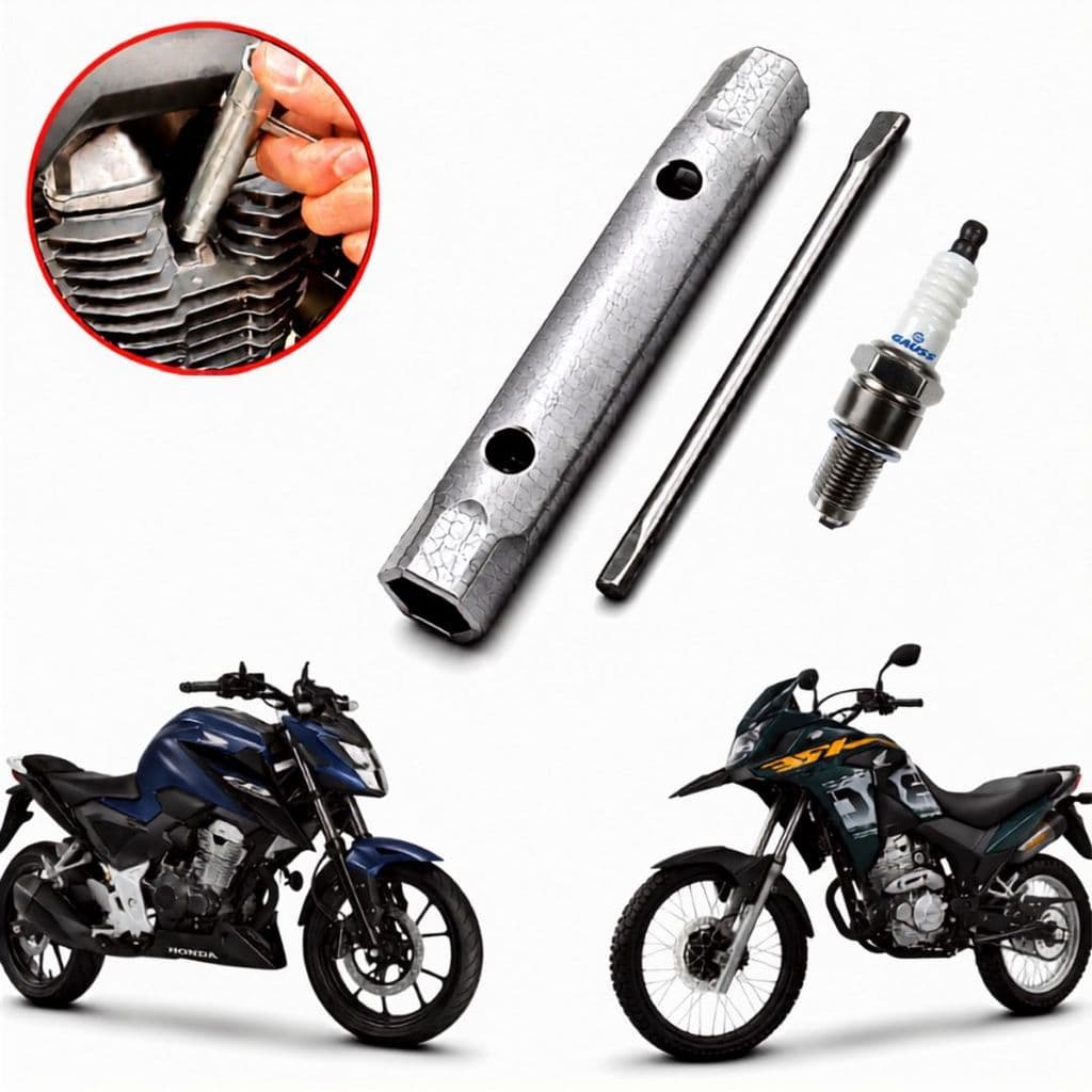 Chave de Vela Moto14mm 16mm Para Honda CB 300 XRE 300 Moto Ferramenta
